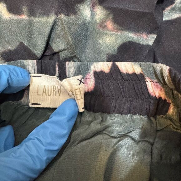 Laura Siegel for Anthropologie Pants 100% silk with 100% viscose lining size S - Picture 7 of 9